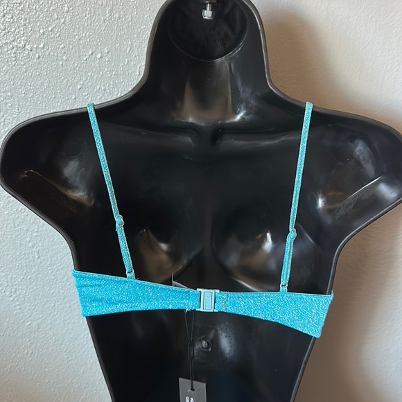 Baby blue sparkle bathing suit top - Picture 4 of 7